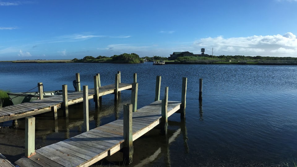 Blossie Creek and Off Island from Bodie Island in Cape Hatteras National Seashore in North Carolina