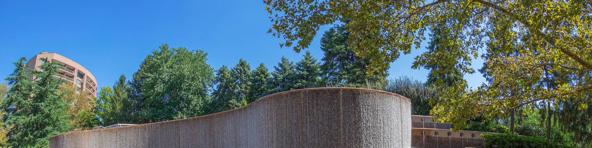 Water Park and modern fountain in Crystal City