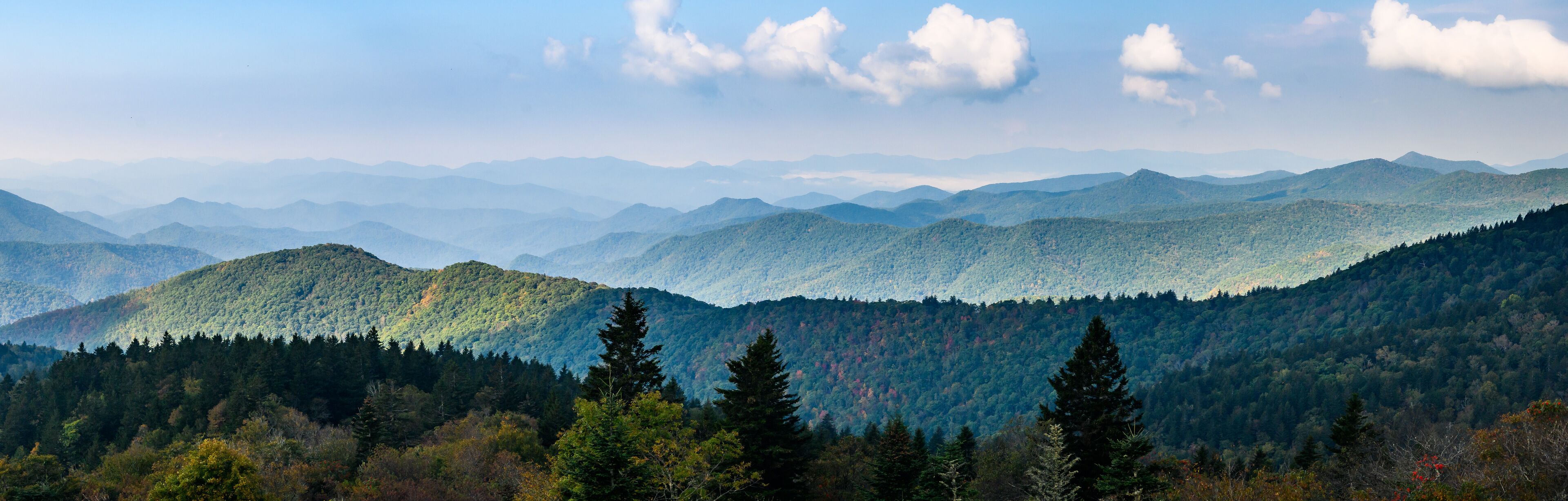 Autumn in the Appalachian Mountains Viewed Along the Blue Ridge Parkway