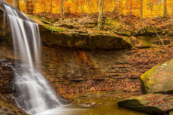 Blue Hen Falls at Cuyahoga Valley National Park