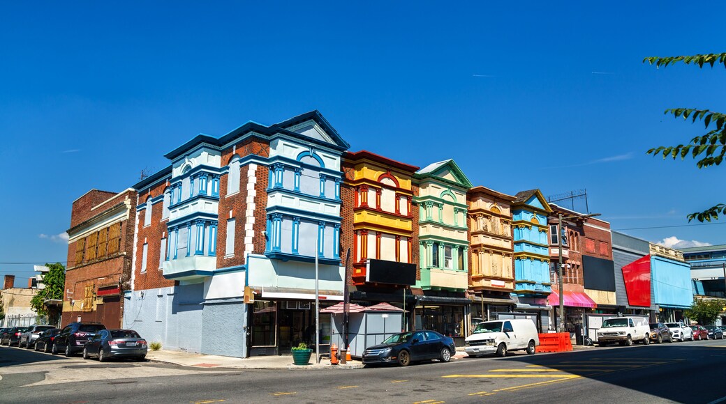 Architecture of West Philadelphia in Pennsylvania, United States