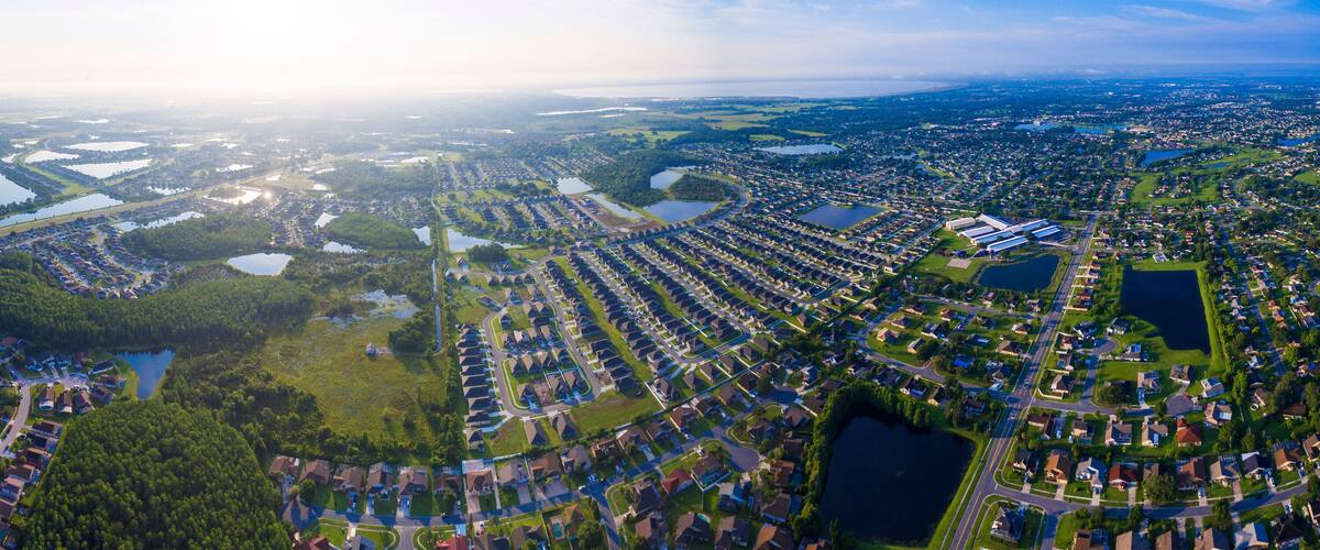 Kissimmee Florida aerial view