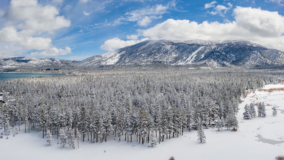 South Lake Tahoe After Winter Snow Storm - Tahoe Keys