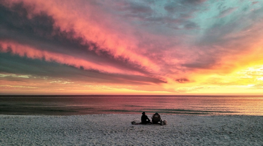Enjoying the beach as Roll Clouds catch fire from the setting sun
#beach photo contest