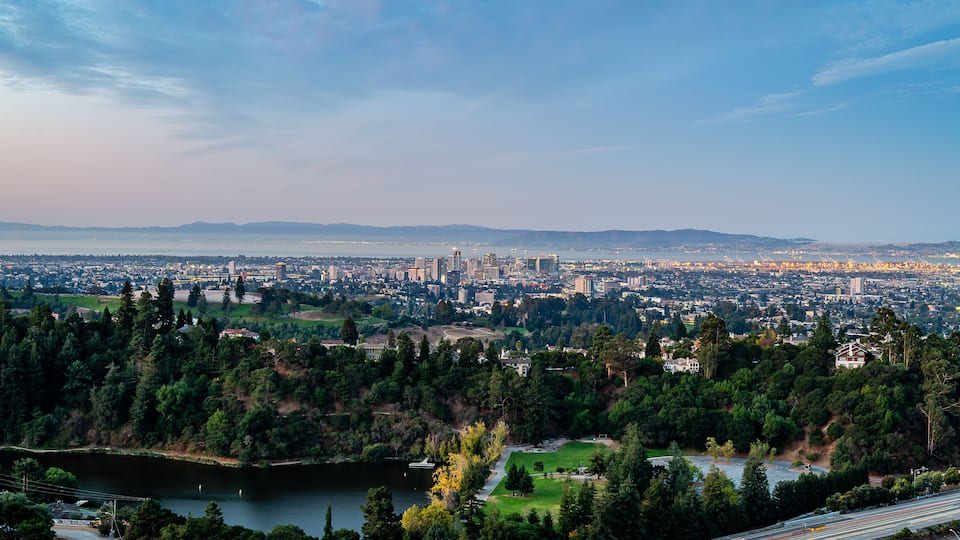 Sunrise over the San Francisco Bay Area