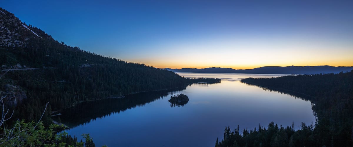 Sunrise at Emerald Bay, Lake Tahoe, California, USA