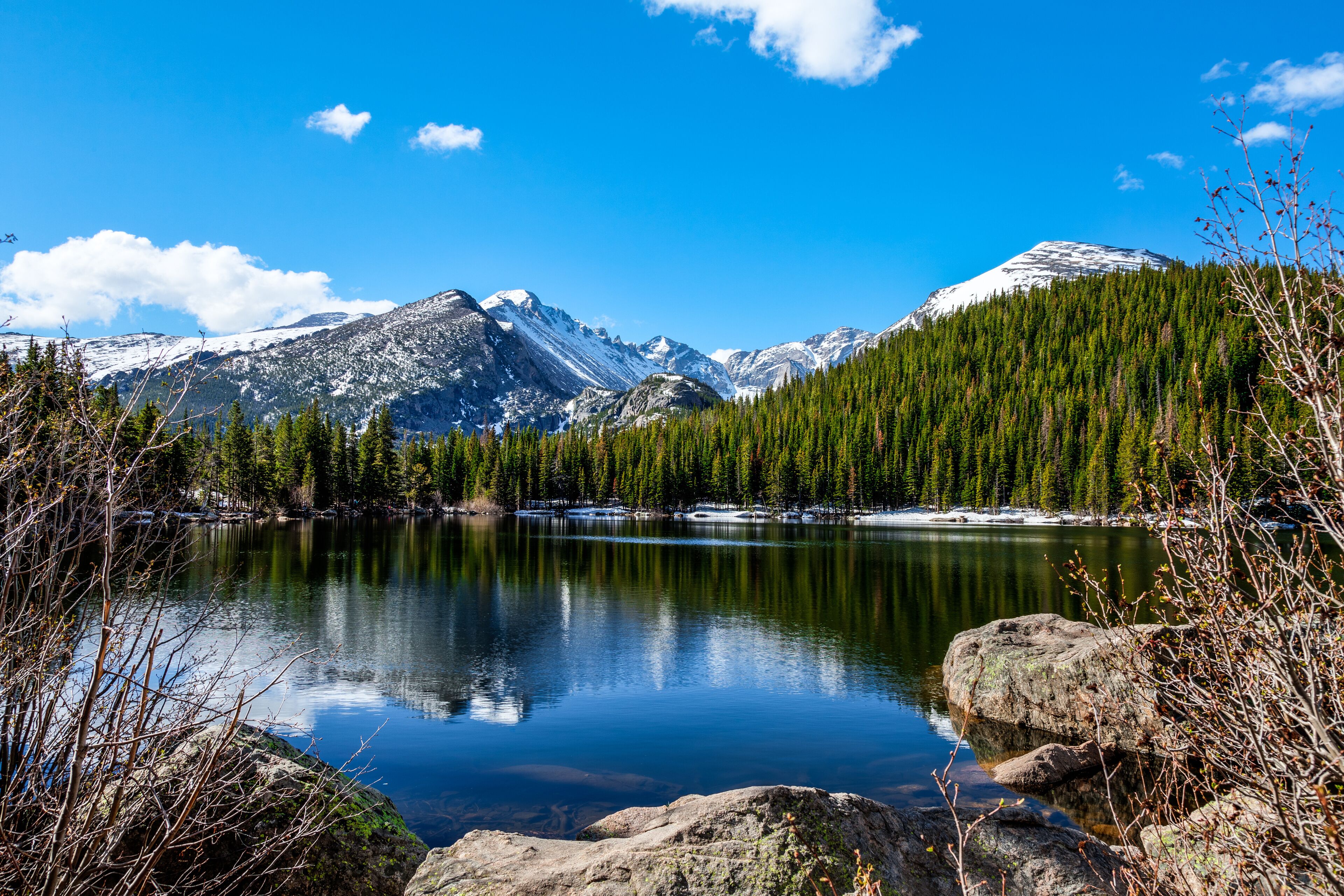 This image was captured at Bear Lake in the Rocky Mountain National Park near Estes Park, Colorado.