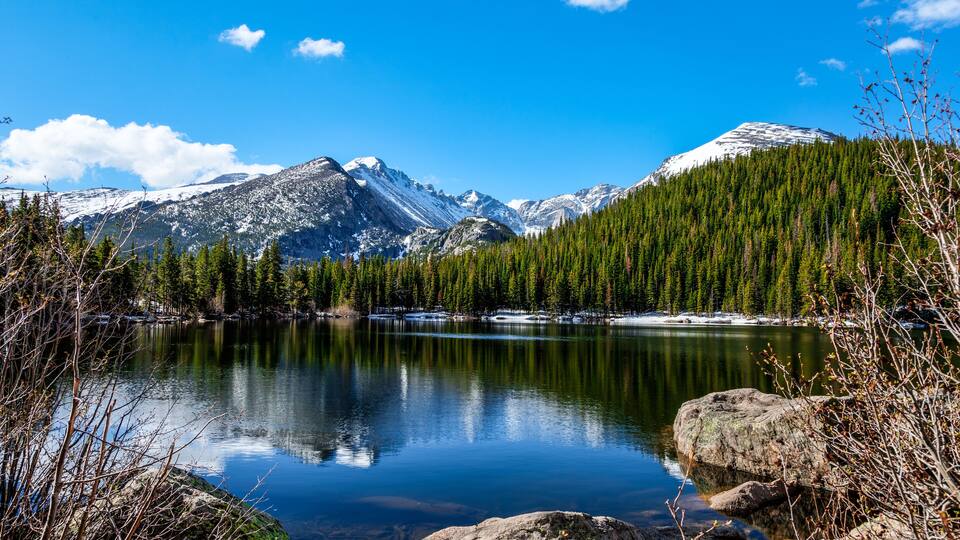 This image was captured at Bear Lake in the Rocky Mountain National Park near Estes Park, Colorado.