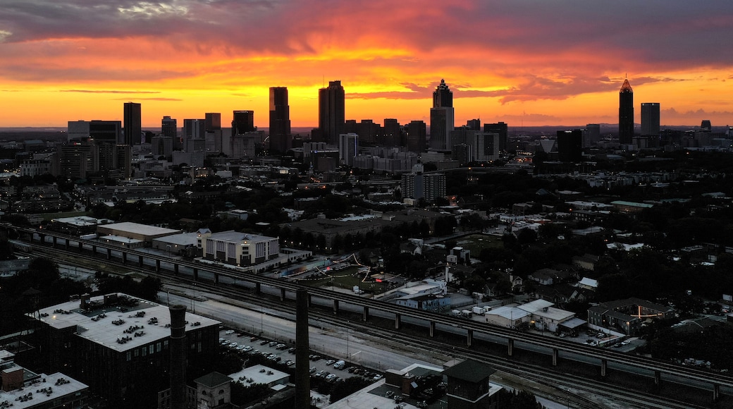 Cabbagetown/Grant Park/Oakland Cemetery Area - Atlanta, GA, Aerial View