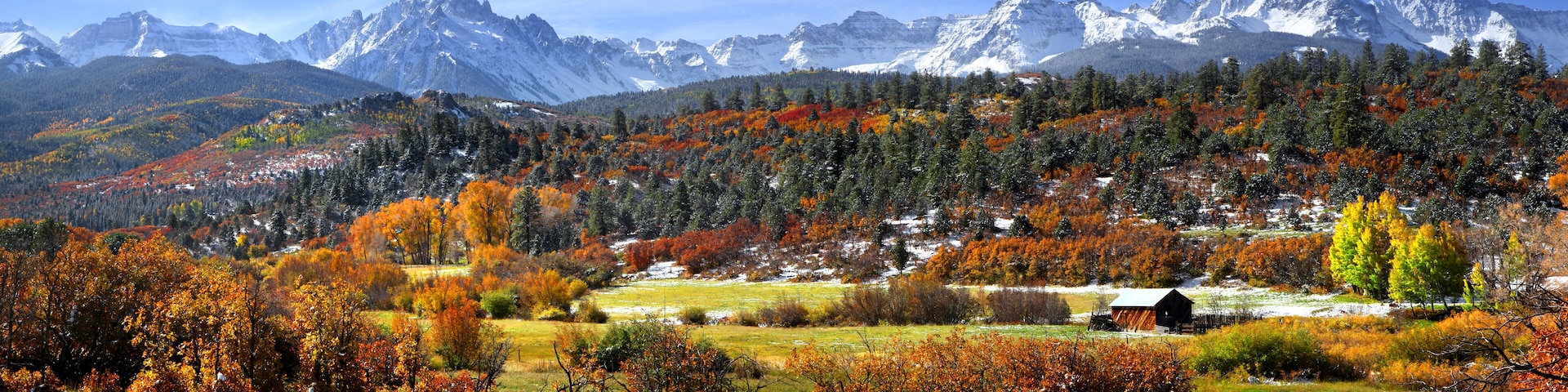 Scenic Mount Sneffles landscape in western Colorado
