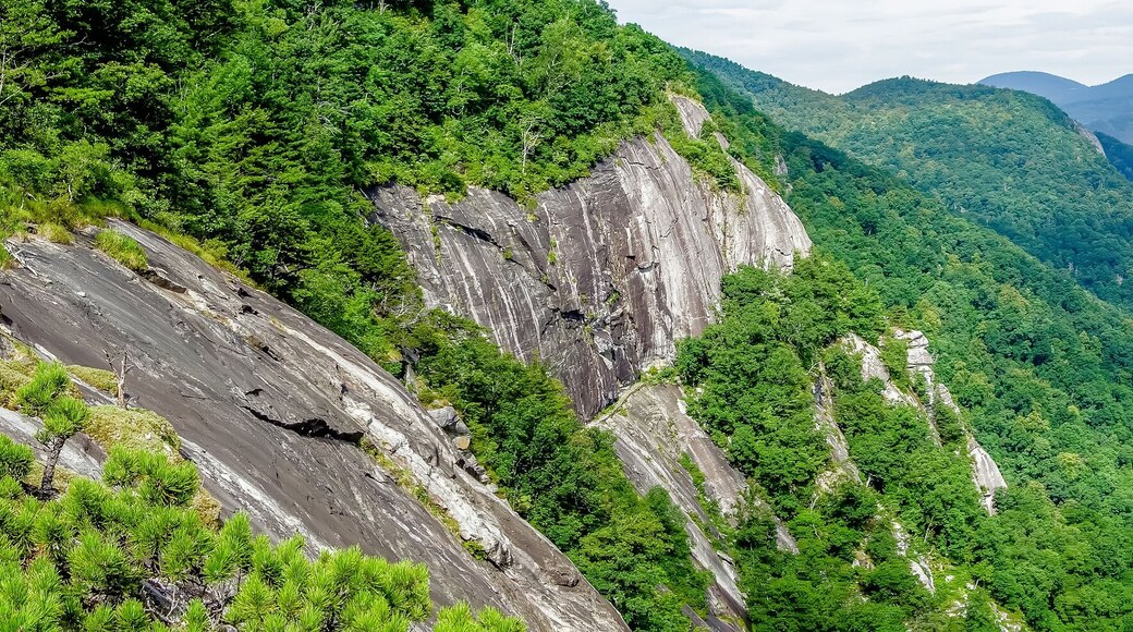 lake lure and chimney rock landscapes