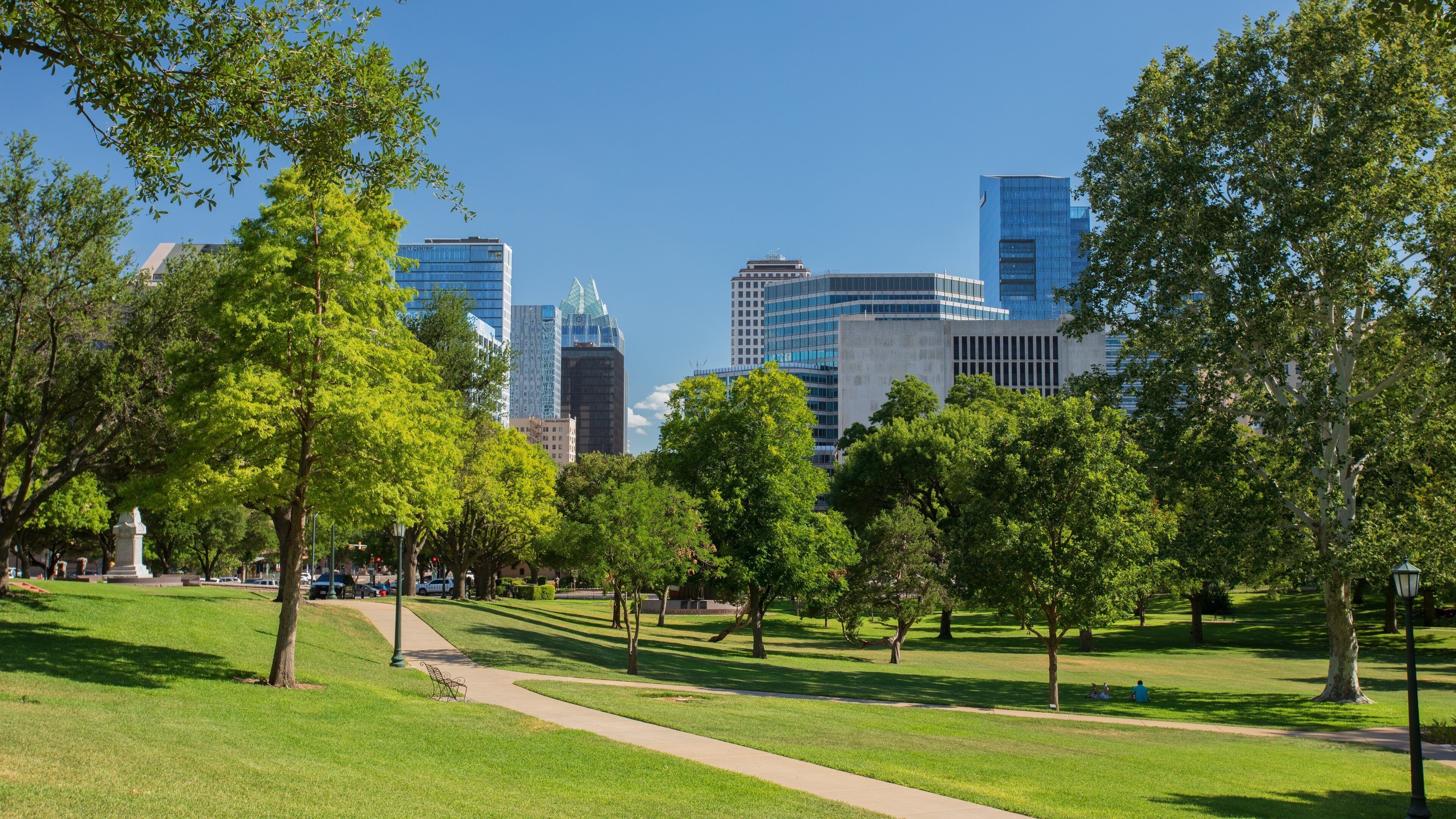 Congress Avenue Historic District featuring a garden