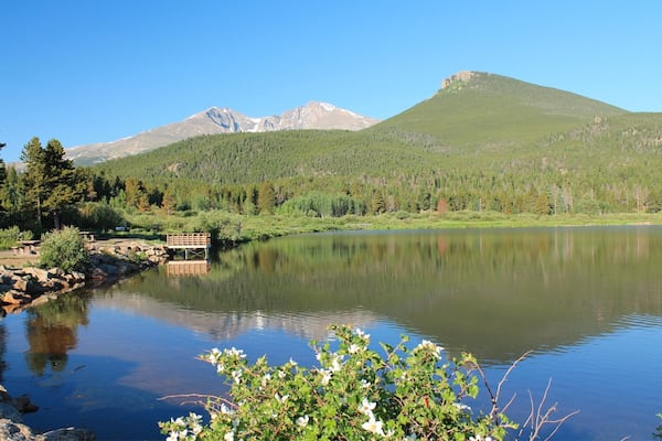 Longs Peak from Lily Lake