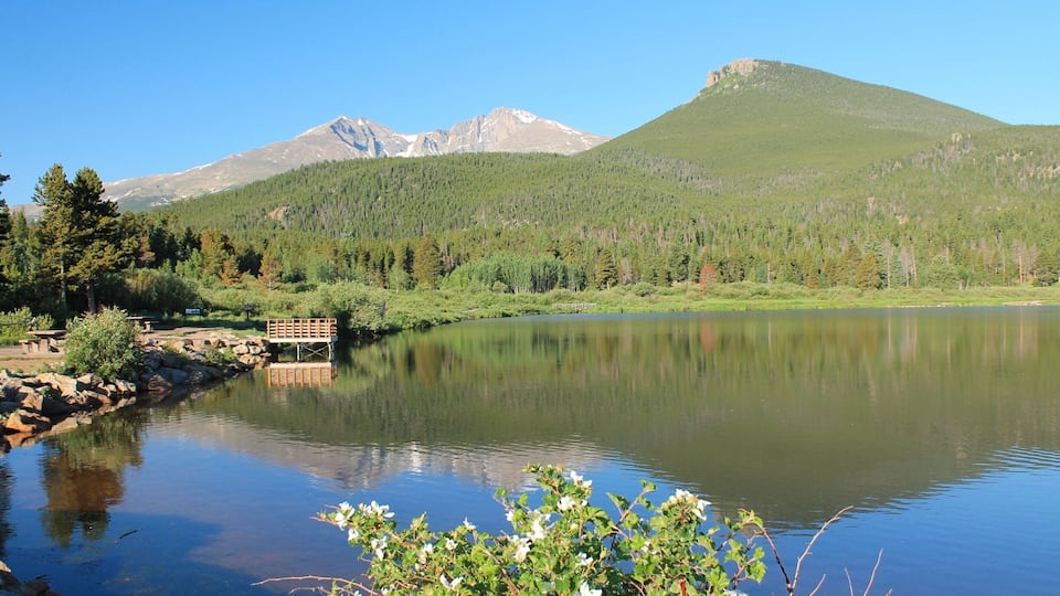 Longs Peak from Lily Lake