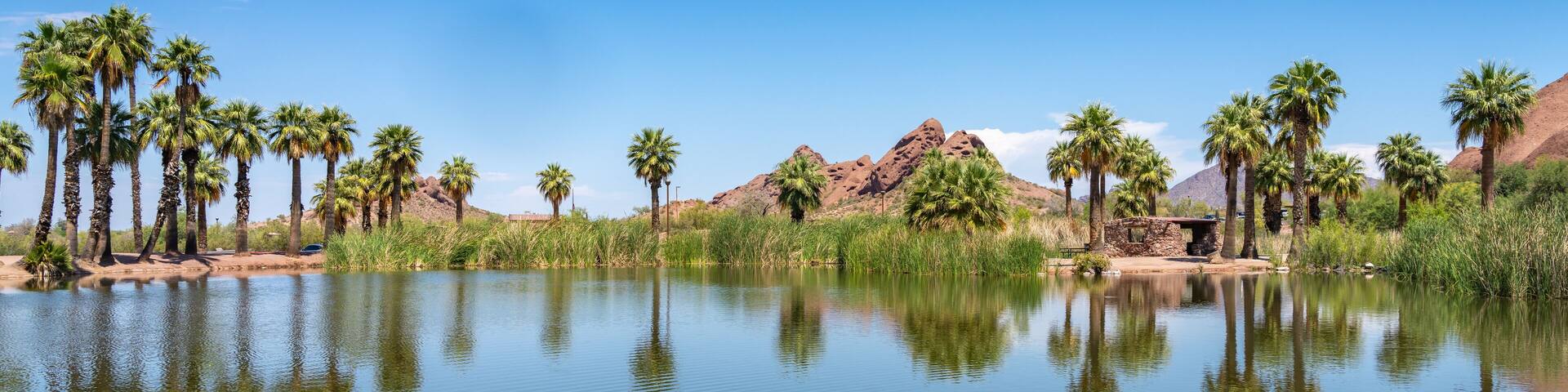 Papago Park in Phoenix Arizona, America, USA.