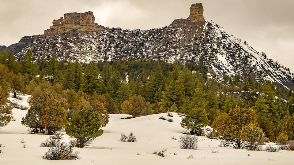 Winter At Chimney Rock