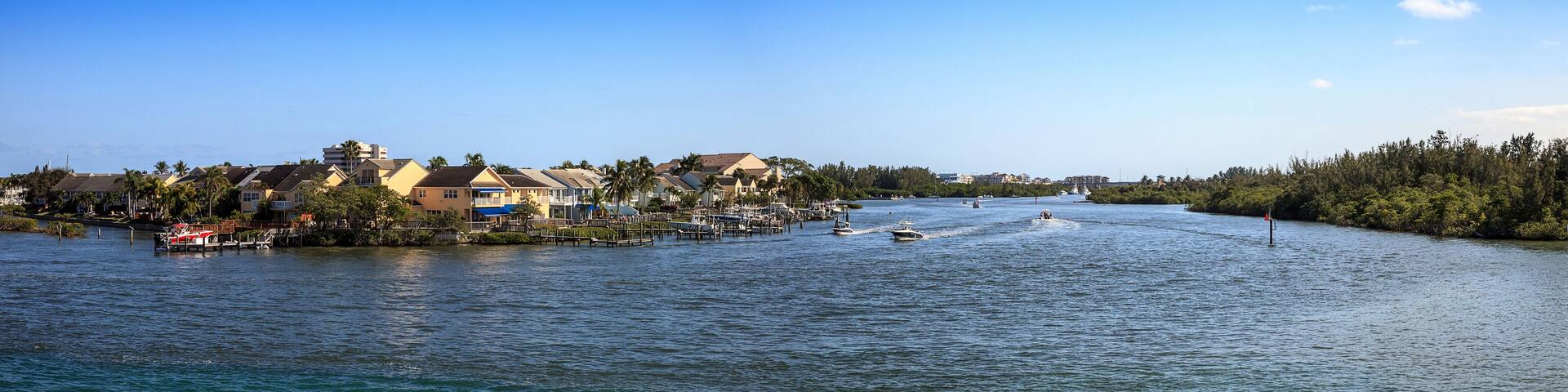 Loxahatchee River with the Jupiter Inlet Lighthouse in the background