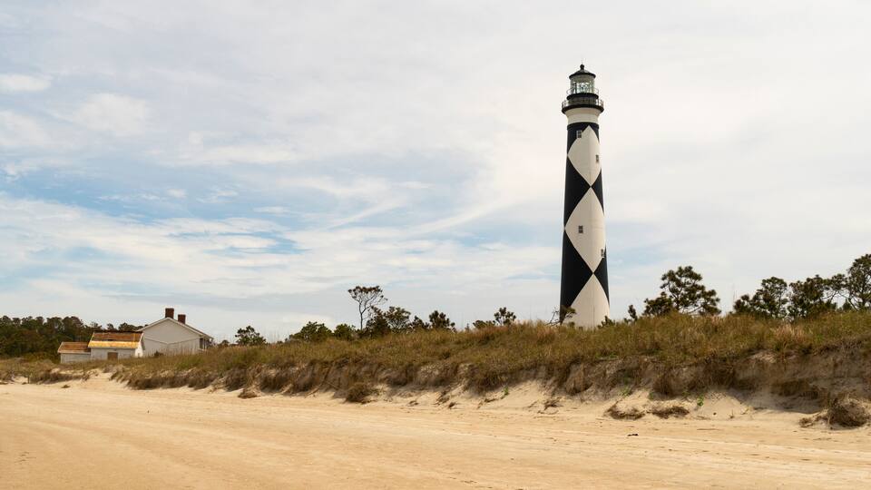 Cape Lookout Lighthouse Core Banks South Carolina Waterfront
