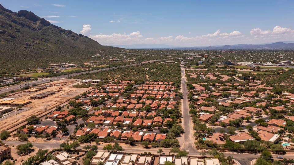 Real estate in Oro Valley, suburb of Tucson, Arizona, USA.