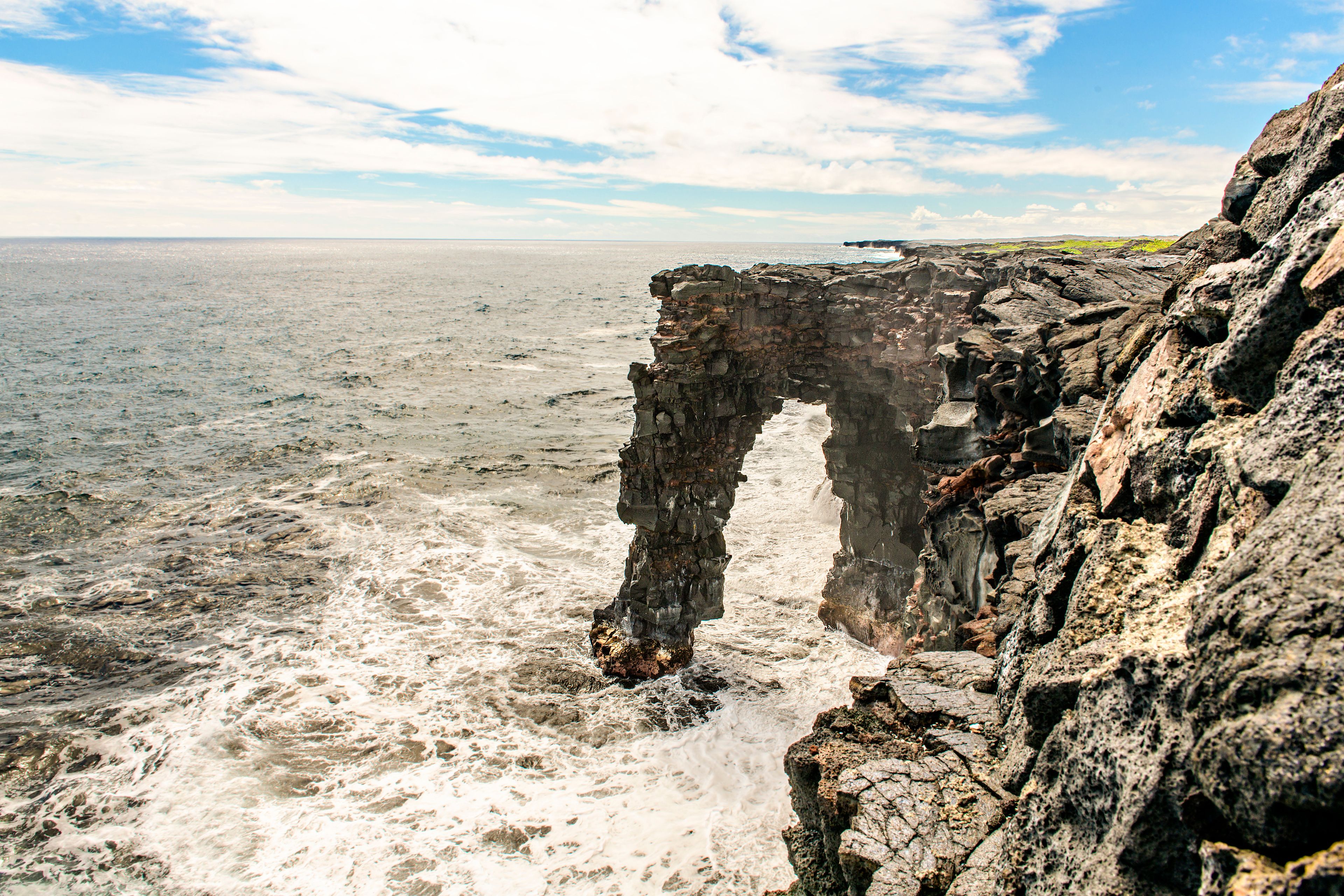 The Holei Sea Arch, Hawaii Volcanoes National Park