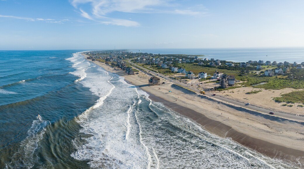 Cape Hatteras Island in North Carolina beach town USA