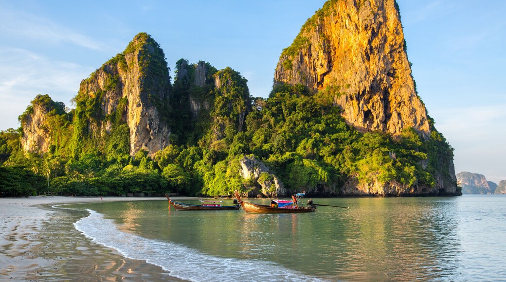 Krabi,Thailand,Railay west beach line view