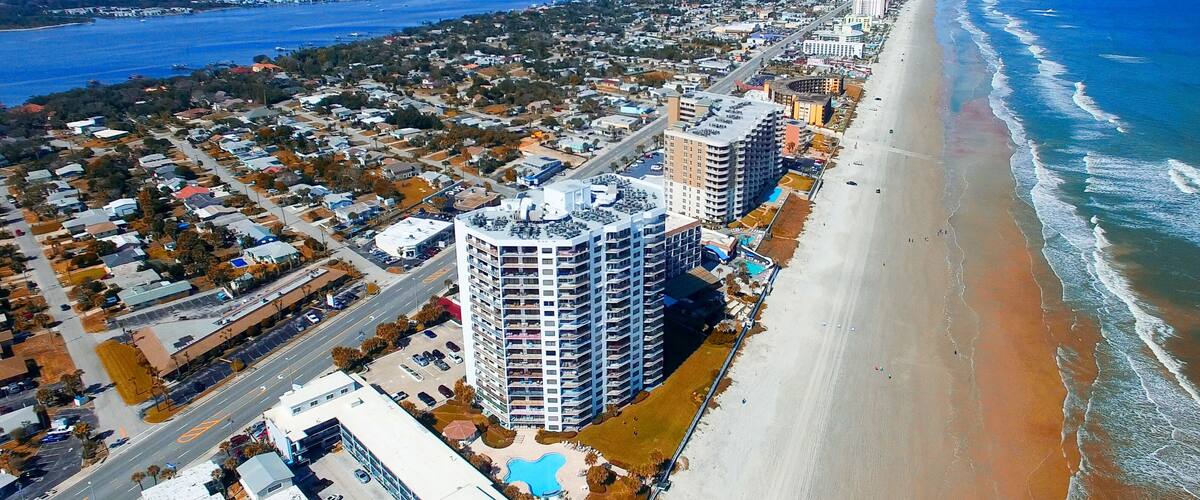 Daytona Beach, Florida. Beautiful aerial view