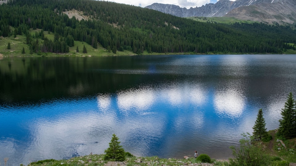 Clinton Gulch Dam Reservoir near Frisco, Colorado, USA.