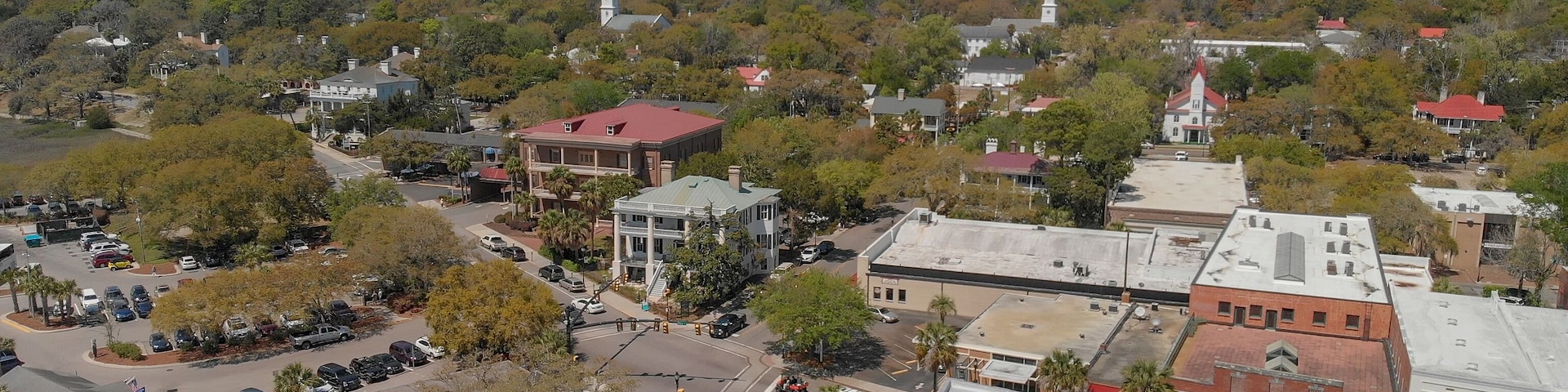 Aerial view of Beaufort, SC