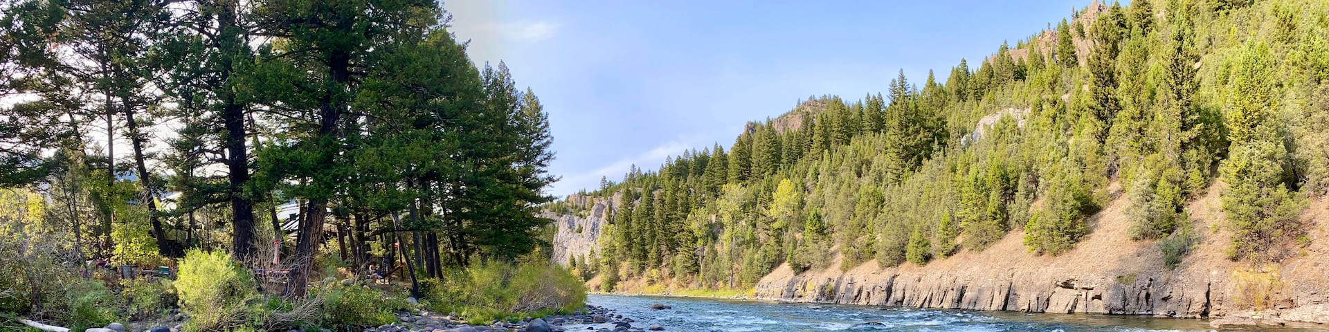 Peaceful Gallatin River in Montana
