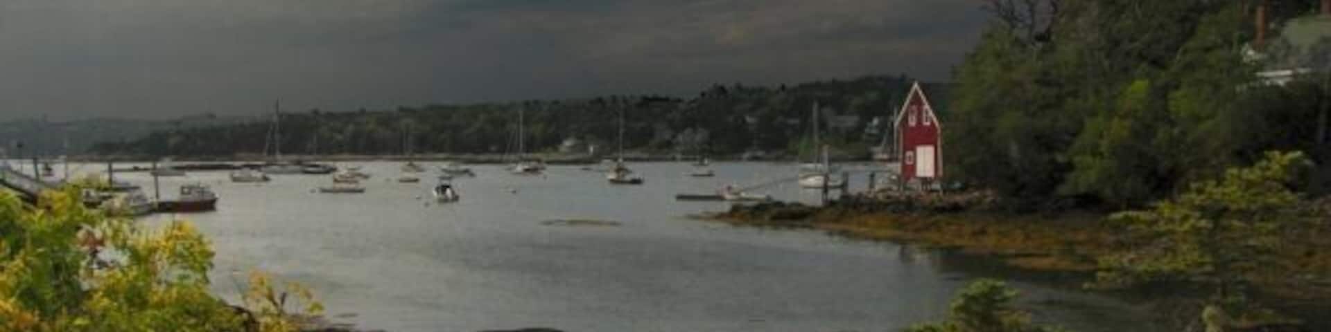 Christmas Cove before the storm.