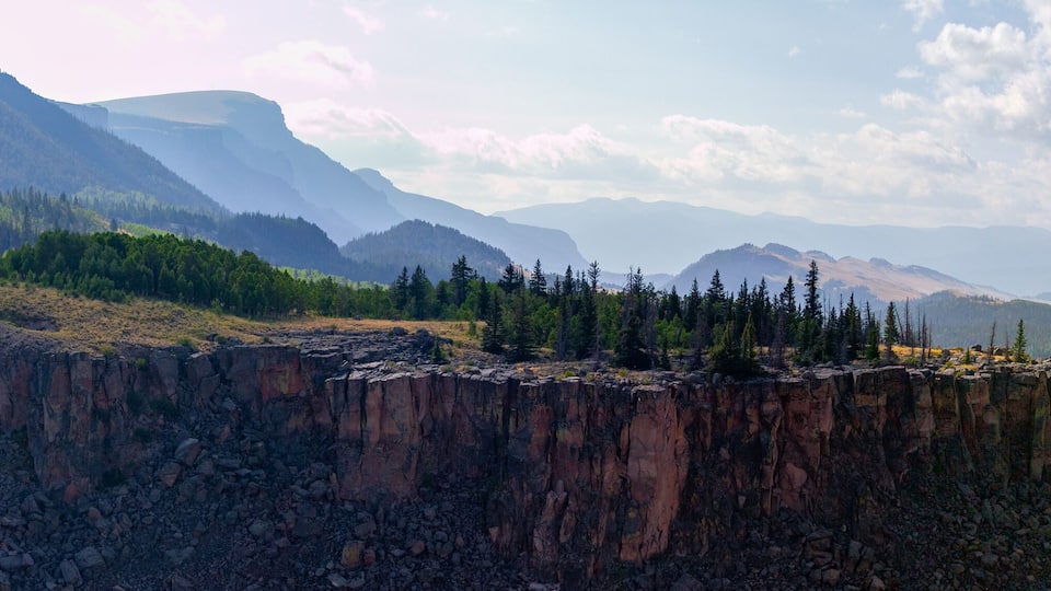 View of Bluff near North Clear Creek Falls Park in Colorado