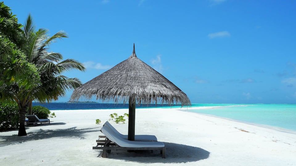the beach in Maldives