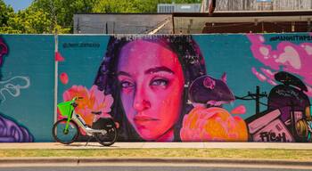 Govalle which includes outdoor art