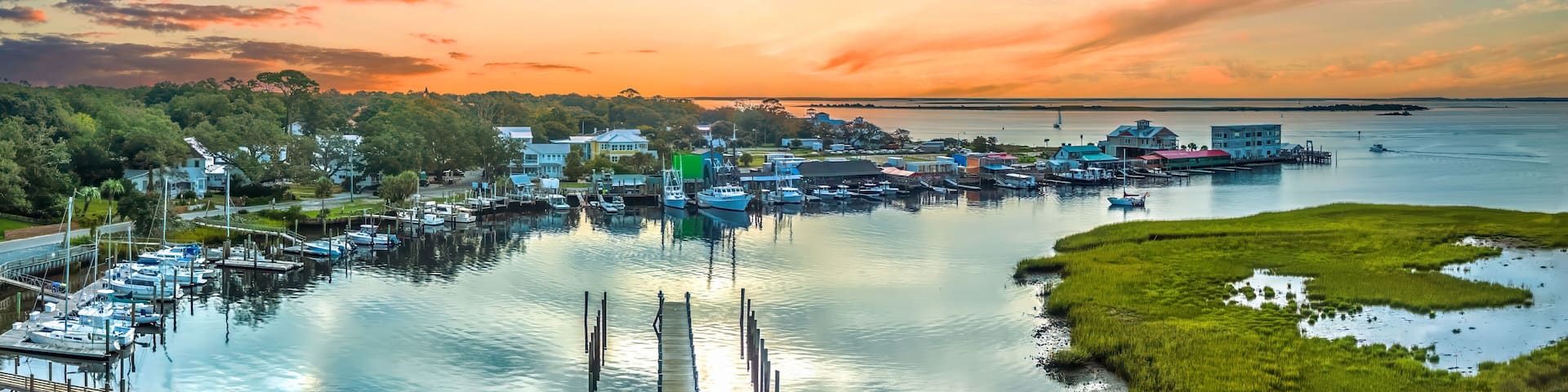 Southport North Carolina Seaport bay