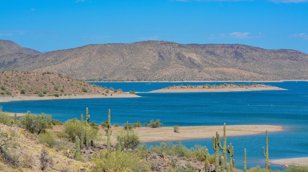View of Lake Pleasant in Lake Pleasant Regional Park, Sonoran Desert, Arizona USA