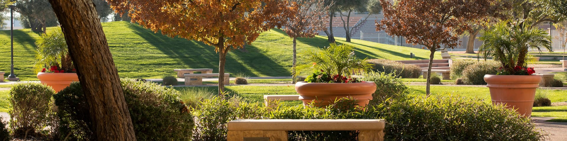 Surprise, Arizona, USA - January 4, 2022: Afternoon sunlight shines on the public city Civic Center and City Hall of Surprise, Arizona.