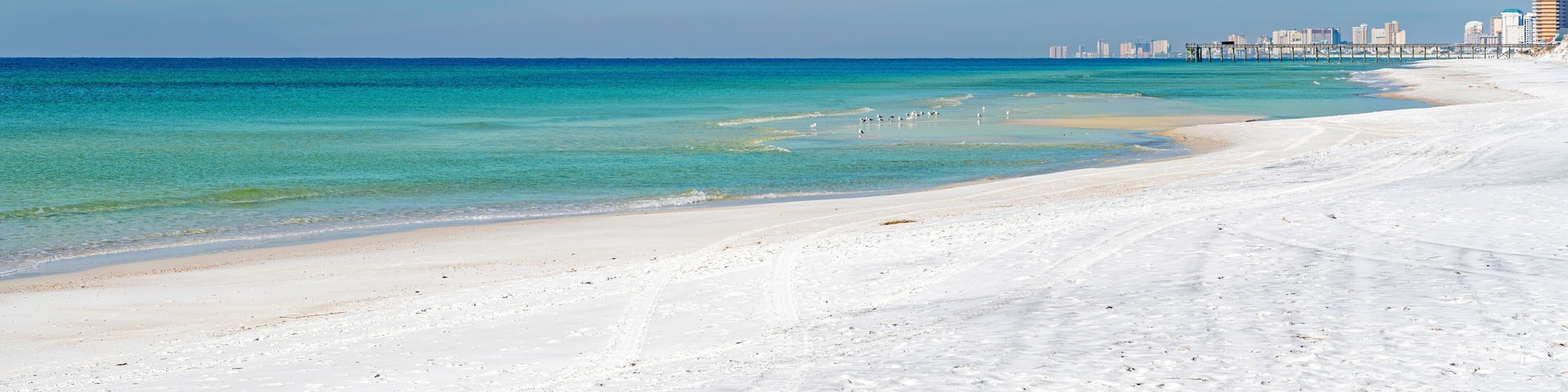 Panama city beach and the gulf of mexico