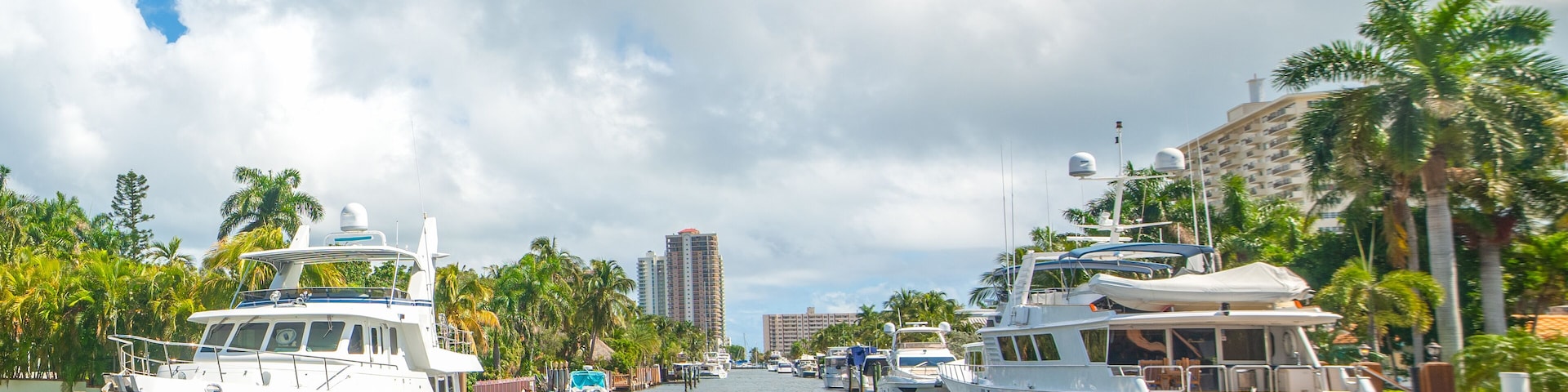 Yachts in Las Olas Isles in Fort Lauderdale
