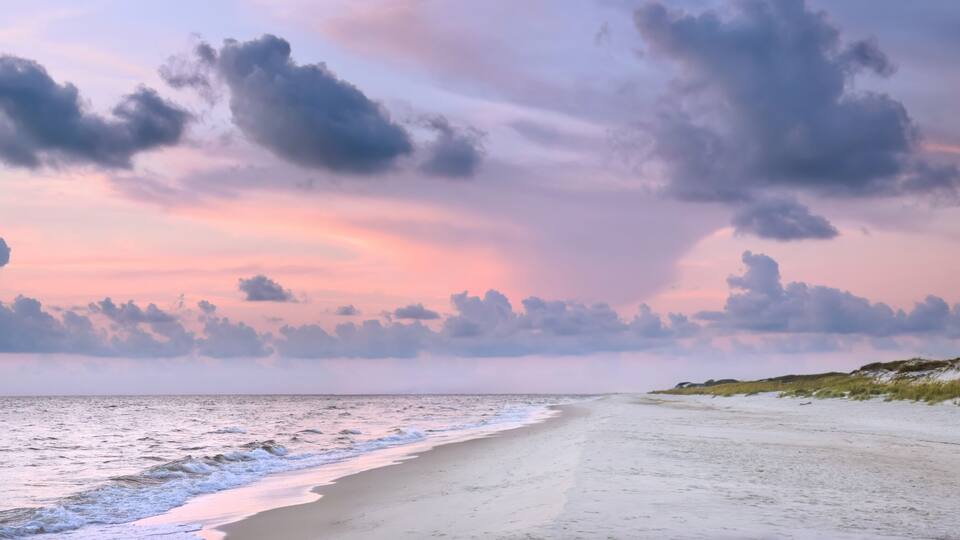 Sunset On The St George Island Beach