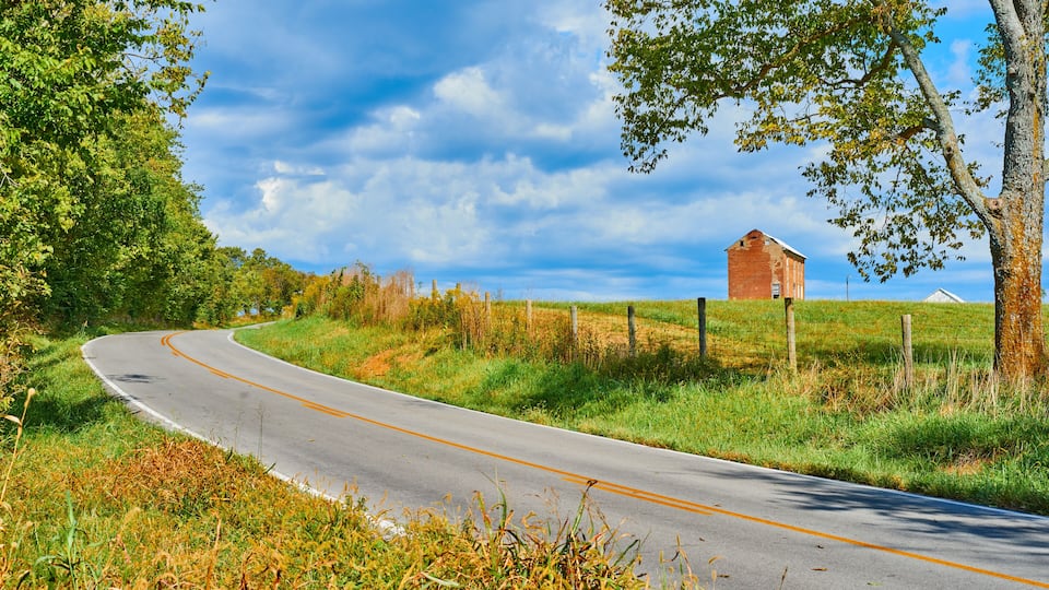 Old Homestead Along Country Road