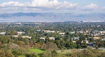 View towards south San Francisco bay from the Stanford dish hills, California
