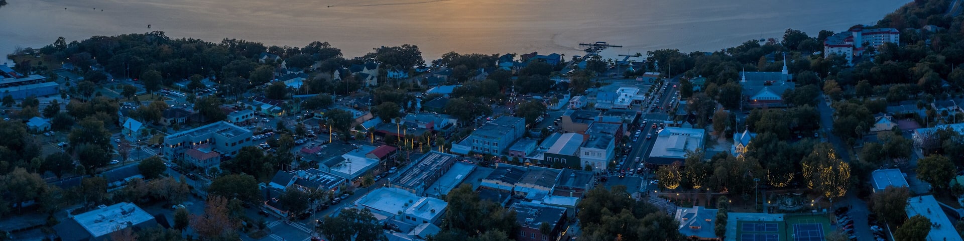 Mount Dora Aerial Sunset