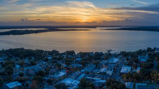 Mount Dora Aerial Sunset