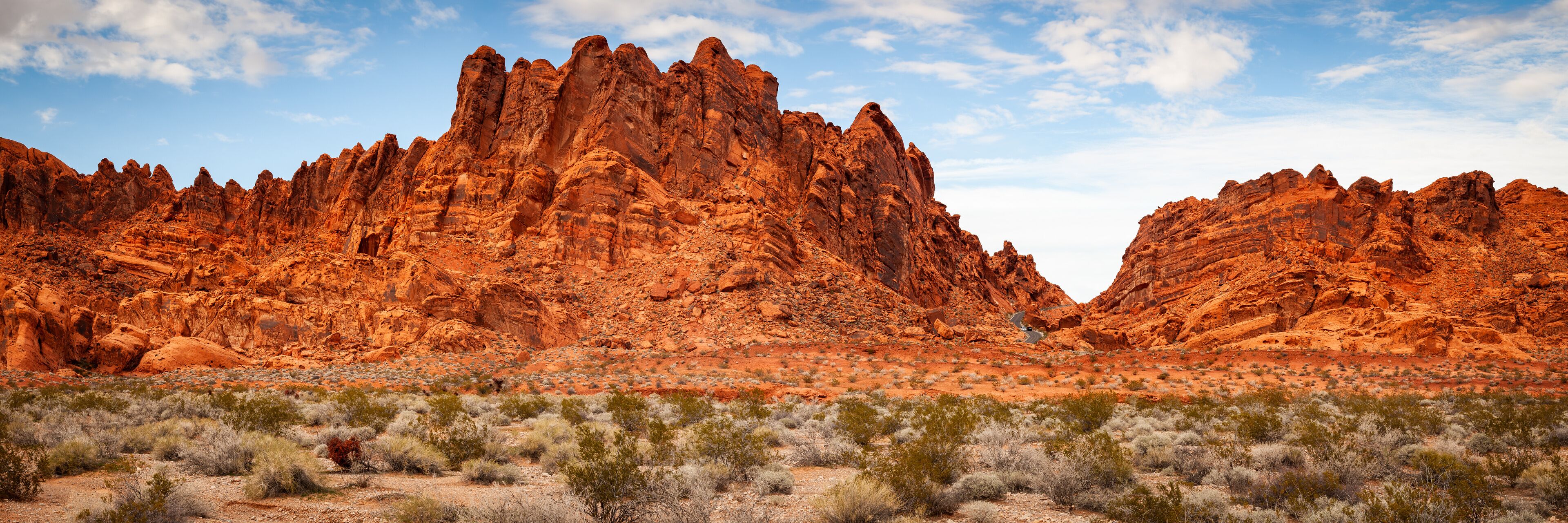 Valley of Fire Sandstone Mountain Landscape