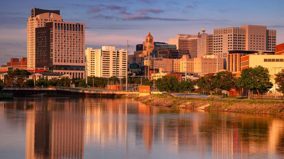 Rochester, Minnesota, USA. Cityscape image of Rochester, Minnesota, USA at summer sunrise.