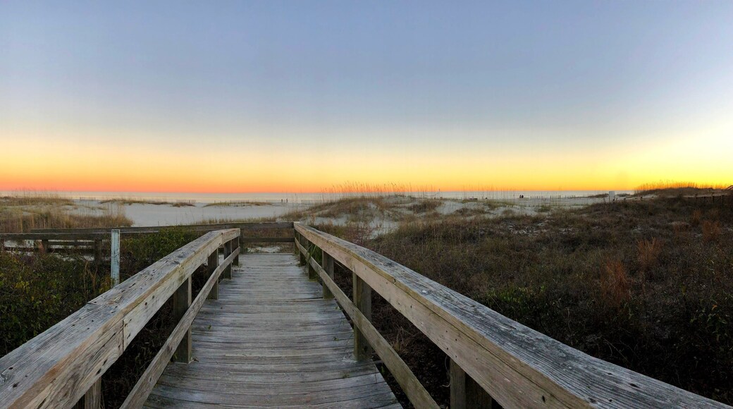 wide sunset beach view