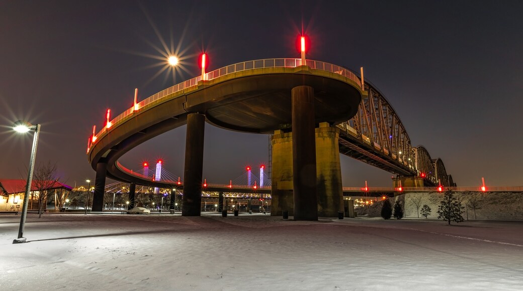 The historic Cherokee Park at night in Louisville, Kentucky