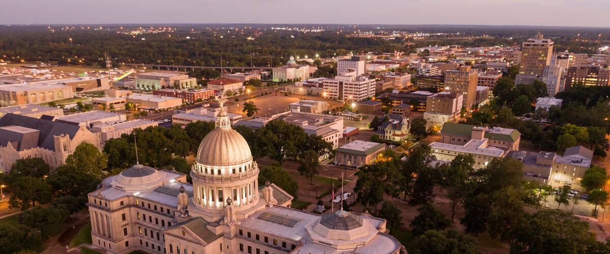 Capitol State House Downtown City Center Jackson Mississippi USA