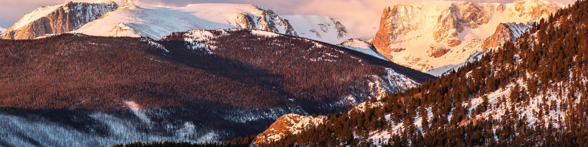 Morning Clouds over Hallett Peak and the Continental DIvide